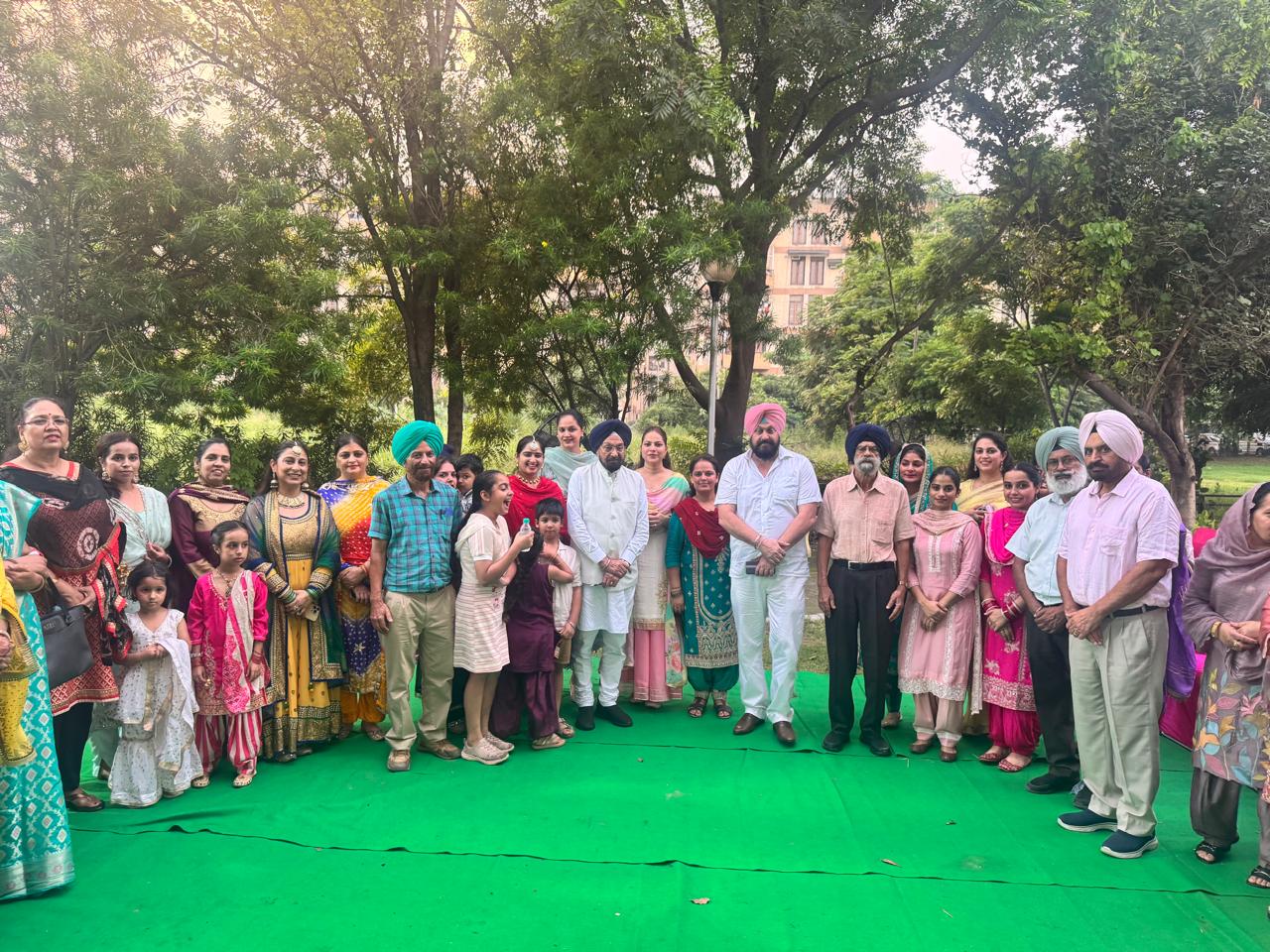 Resident Social and Welfare Association Phase-9 celebrated the festival of Teej.